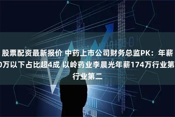 股票配资最新报价 中药上市公司财务总监PK：年薪50万以下占比超4成 以岭药业李晨光年薪174万行业第二